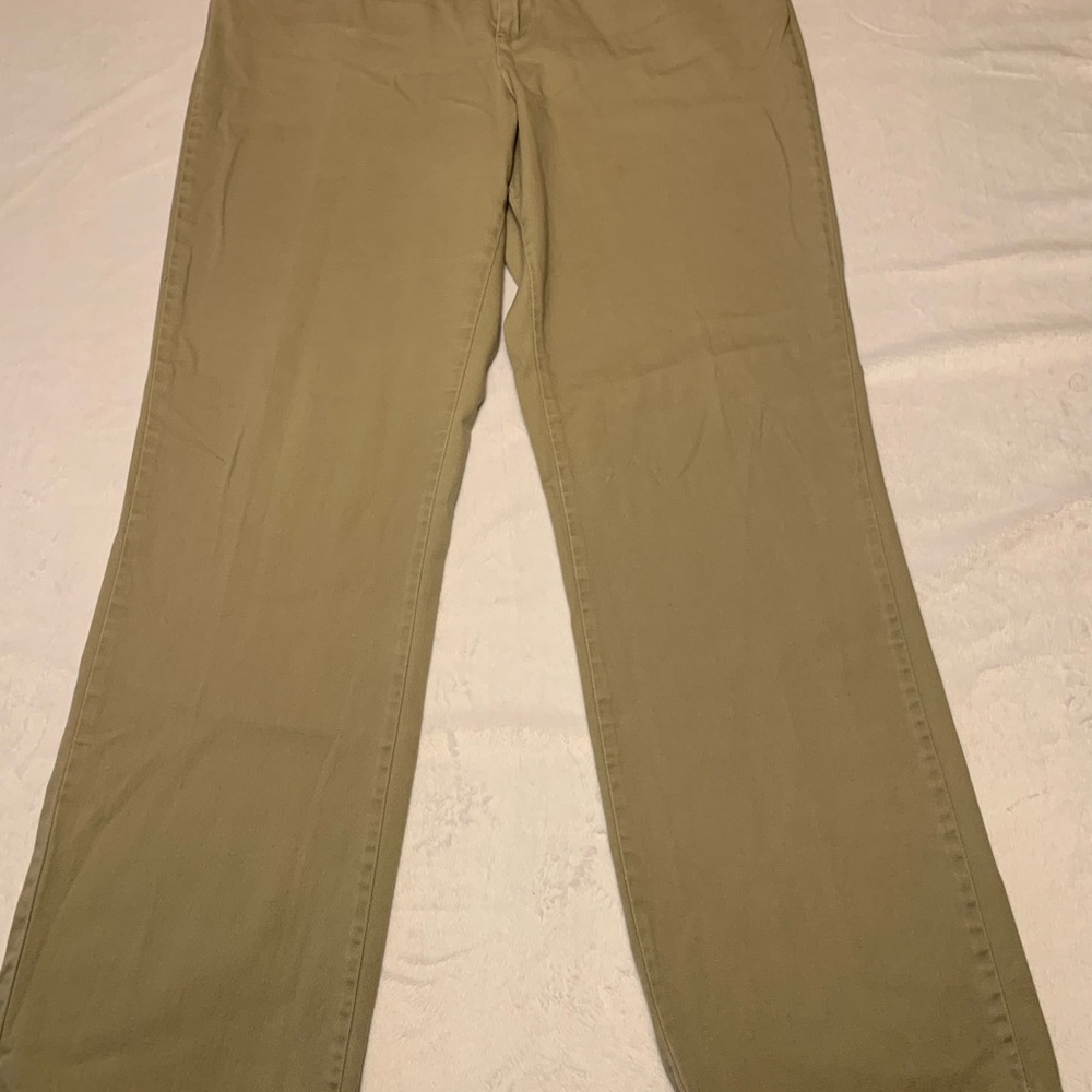 Dickies Women's Slim Fit Boot Cut Pants Size 10 Regular , Tan Comfort Stretch - Picture 3 of 9